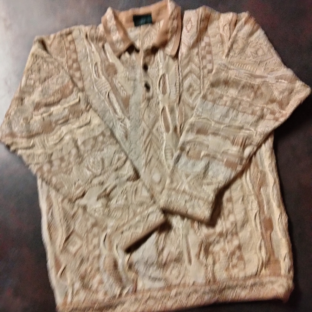 Coogi mens sweater multi-colored size XL